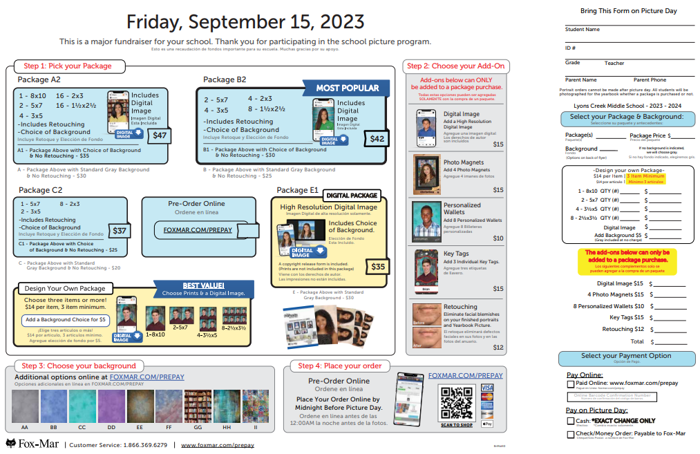 LCMS Picture Day Packet 1